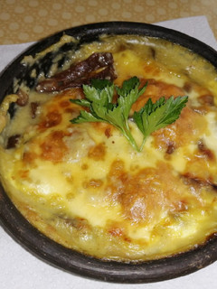 Una foto de Chupe de cochayuyo gratinado