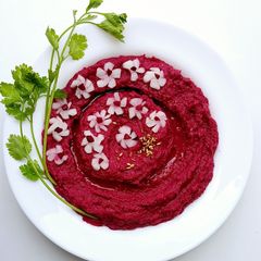 A picture of Beetroot Hummus.