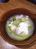 Green Mustard and Salted Egg Soup