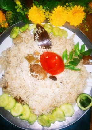 A picture of Beef pulao.