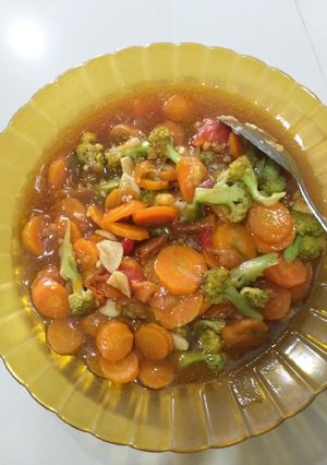 Foto resep 77.Capcay Brokoli Wortel