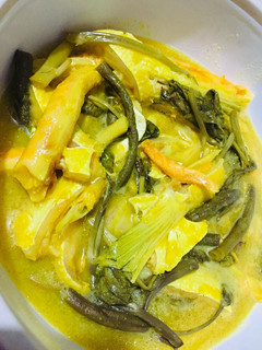 A picture of Sinigang Salmon Strip sa Miso.