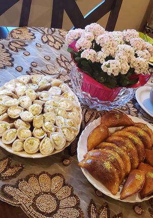 صورة لوصفة قطايف بالقشطة والجوز👍😍