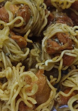 Foto resep Mie menggulung sosis goreng krispi