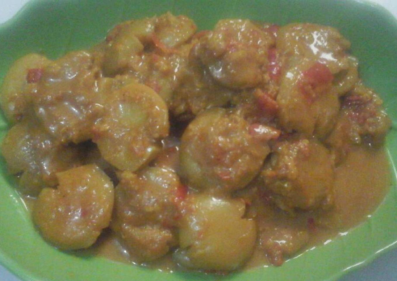 Rendang jengkol ala-ala