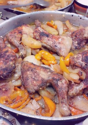 صورة لوصفة صينية بطاطا ودجاج 💞