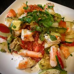 A picture of Shrimp Ceviche.