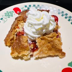 A picture of Cherry ~ Vanilla 🍒 Dump Cake 🍰.