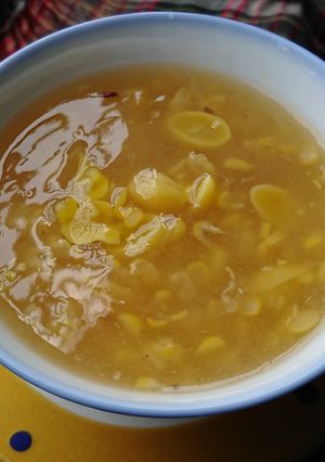 Hình của món Chè bạch quả bắp ngọt.