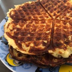 A picture of Mashed potato waffles.