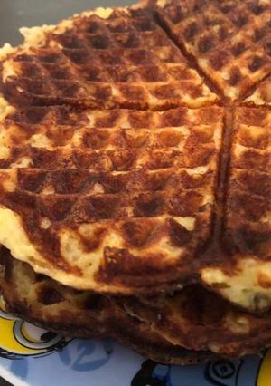 A picture of Mashed potato waffles.