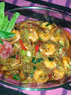 Foto resep Udang galah saus padang
