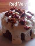 Red velvet con harina de avena y en microondas 😋