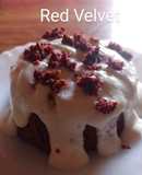 Red velvet con harina de avena y en microondas 😋