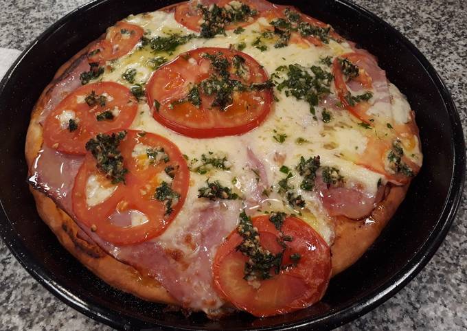 Pizza Casera al Molde Receta de Dayli- Cookpad