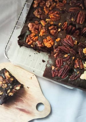 Foto resep Fudgy Chocolate Brownies