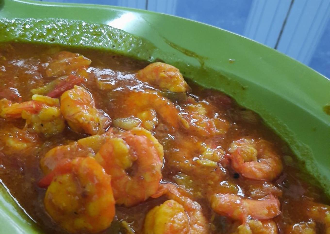 Udang saus tomat pedas