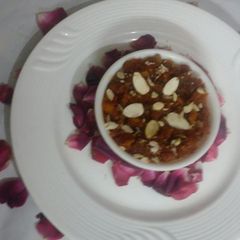 A picture of Moong dal ka halwa.