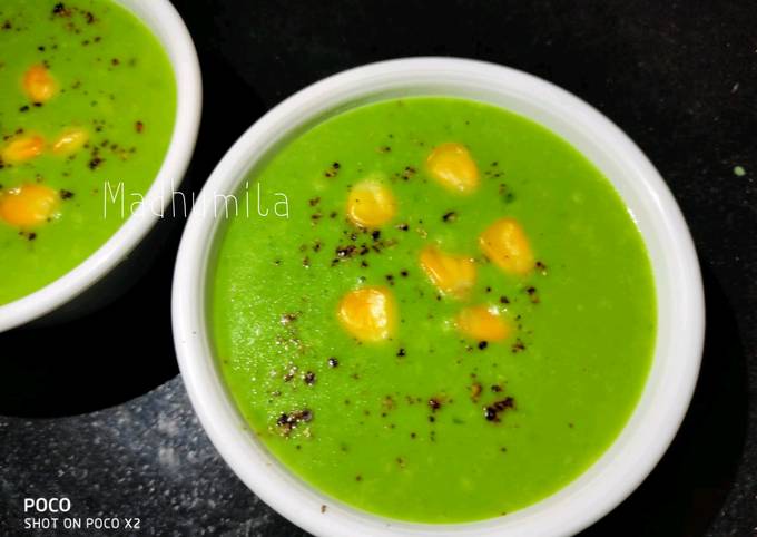 Recipe of Speedy Creamy and Spicy Spinach Soup - Super Simple Recipes