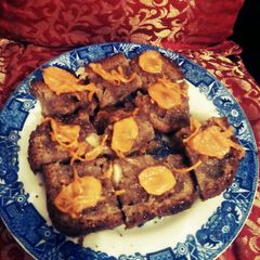 A picture of Wheat carrot almond cake.