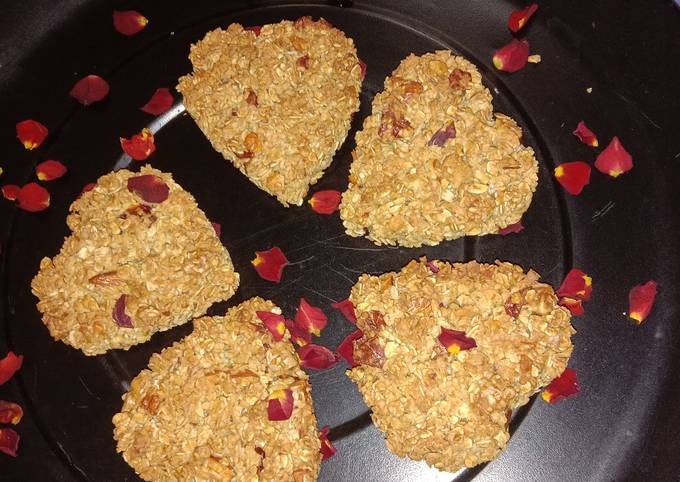 Otas and walnut heart cookies