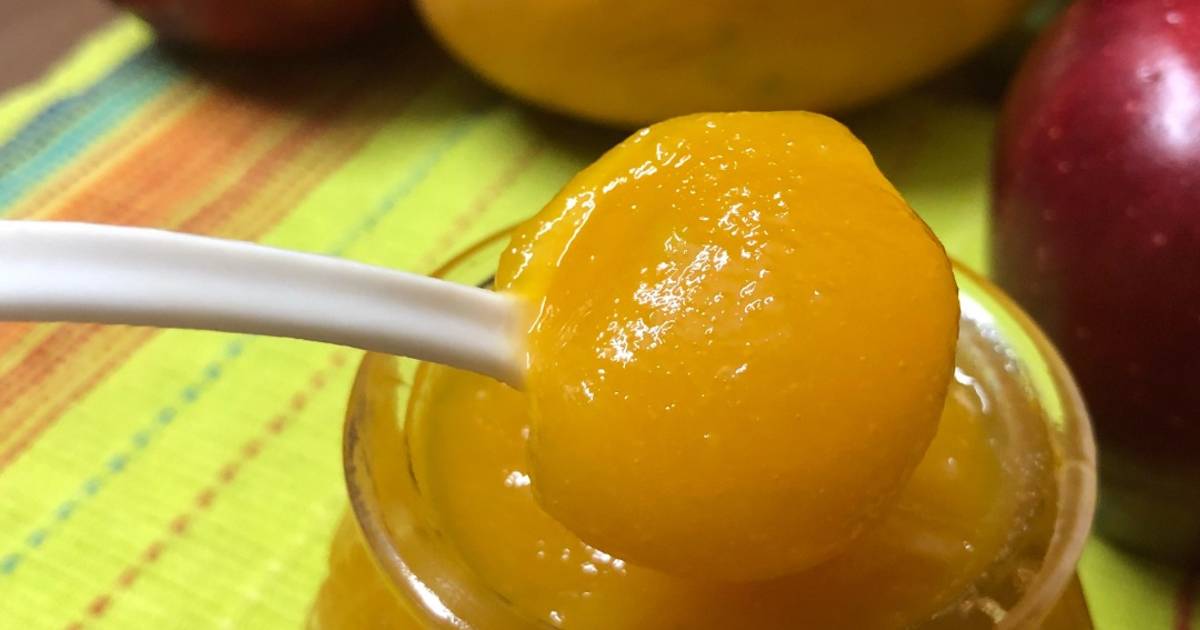 Mango Jam With Apple Recipe by MadAboutCooking - Cookpad