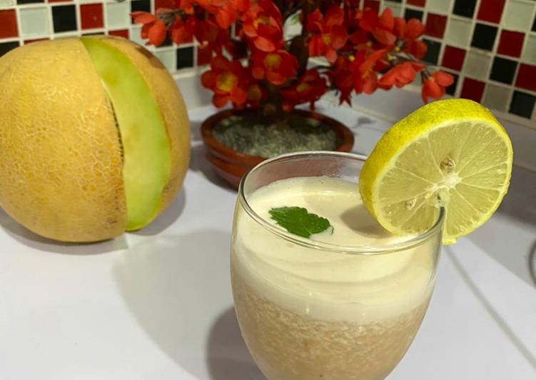Langkah Mudah untuk Membuat Nutrishake Melon Lemon Mint Anti Gagal
