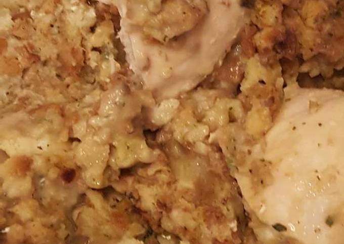 Chicken Stuffing Casserole