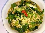 Gambar mie indomie pakcoy
