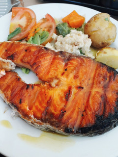 Foto de Salmão com molho de mostarda e mel