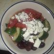 Summer Tomato, Cucumber, Onion, Garlic, Greek Dressed Feta Salad