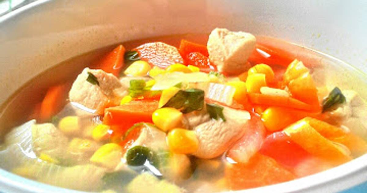 Resep Sup Jagung Wortel Ayam Paling Mudah dan Enak