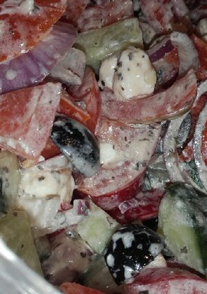 Görög saláta recept fotója
