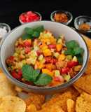 Grilled pineapple and mango salsa