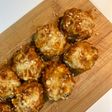 Champiñones rellenos de boloñesa y bechamel