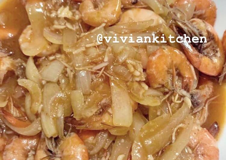 Resep Udang saus tiram🍤🍤🍤, Bikin Ngiler