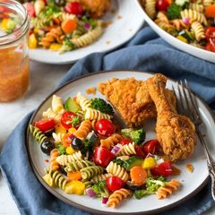 Easy cold pasta salad A picture of Easy cold pasta salad.