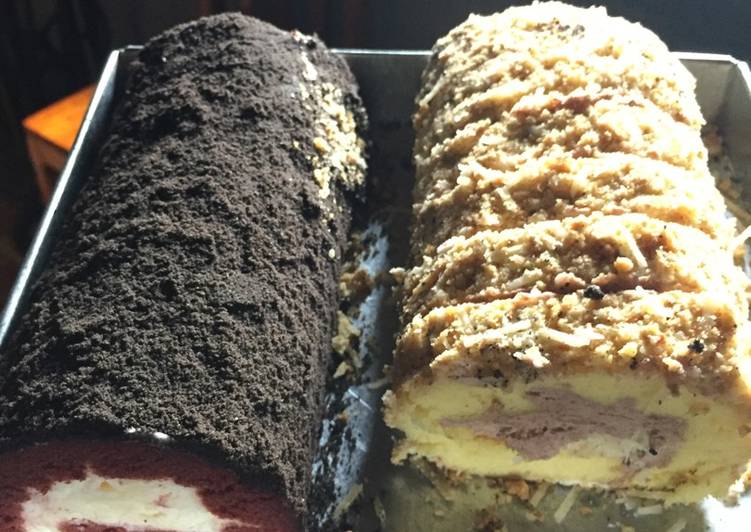 Red velved rollcake ala ala