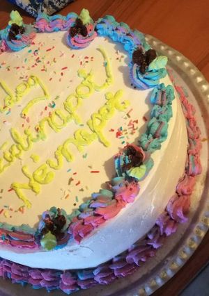 Színes Oroszkrém torta recept fotója