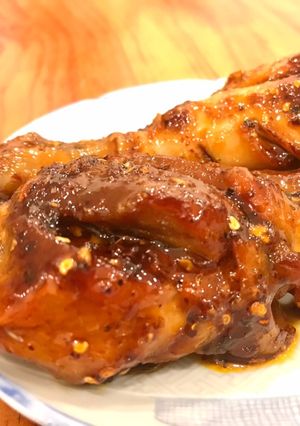 Hình của món Đùi gà sốt ớt sate.