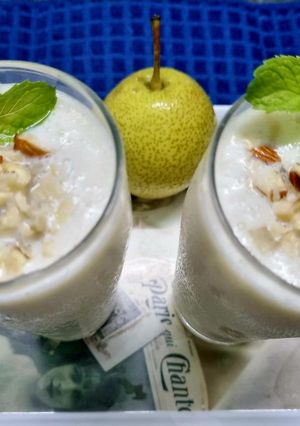 A picture of Babugosha (Indian Pear 🍐) Lassi.