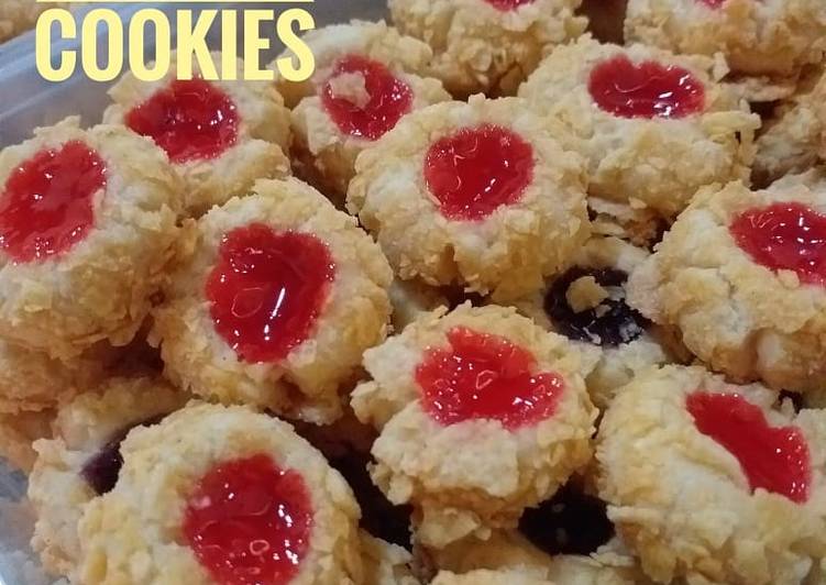 Resep Strawberry thumbprint Cookies, Bikin Ngiler