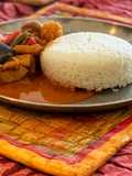 রেড থাই চিকেন কারি (red thai chicken curry recipe in Bengali)