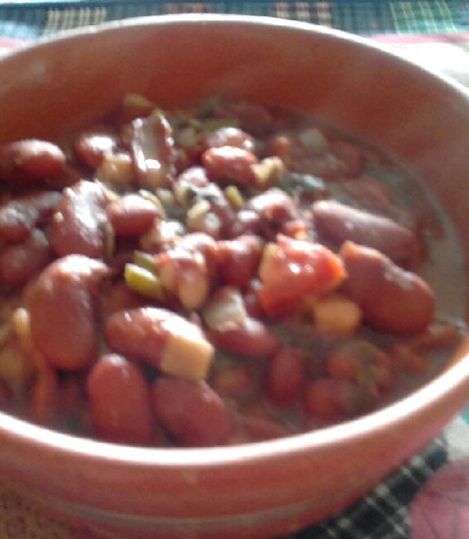 Una foto de Caraotas rojas