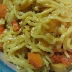 Noddles with carrots A picture of Noddles with carrots.