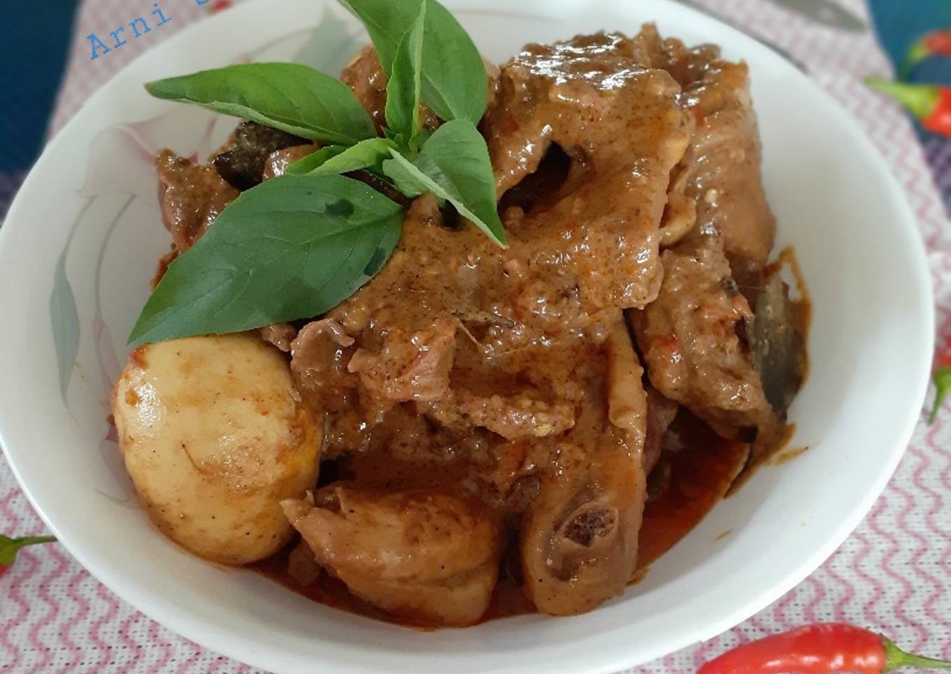 61.Rendang Ayam Pedas Bumbu Instant
