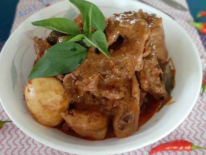 Yuk intip, Resep memasak 61.Rendang Ayam Pedas Bumbu Instant  istimewa