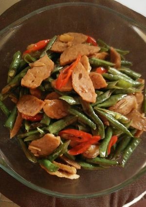 Foto resep Oseng pentol kacang panjang