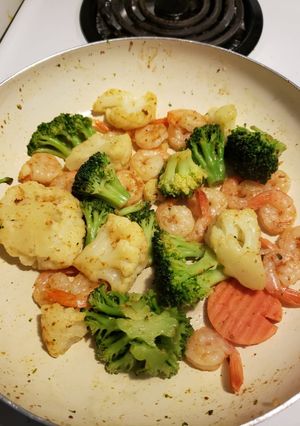 A picture of Keto Seafood Stir fry.