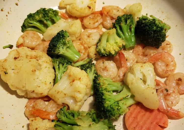 Keto Seafood Stir fry